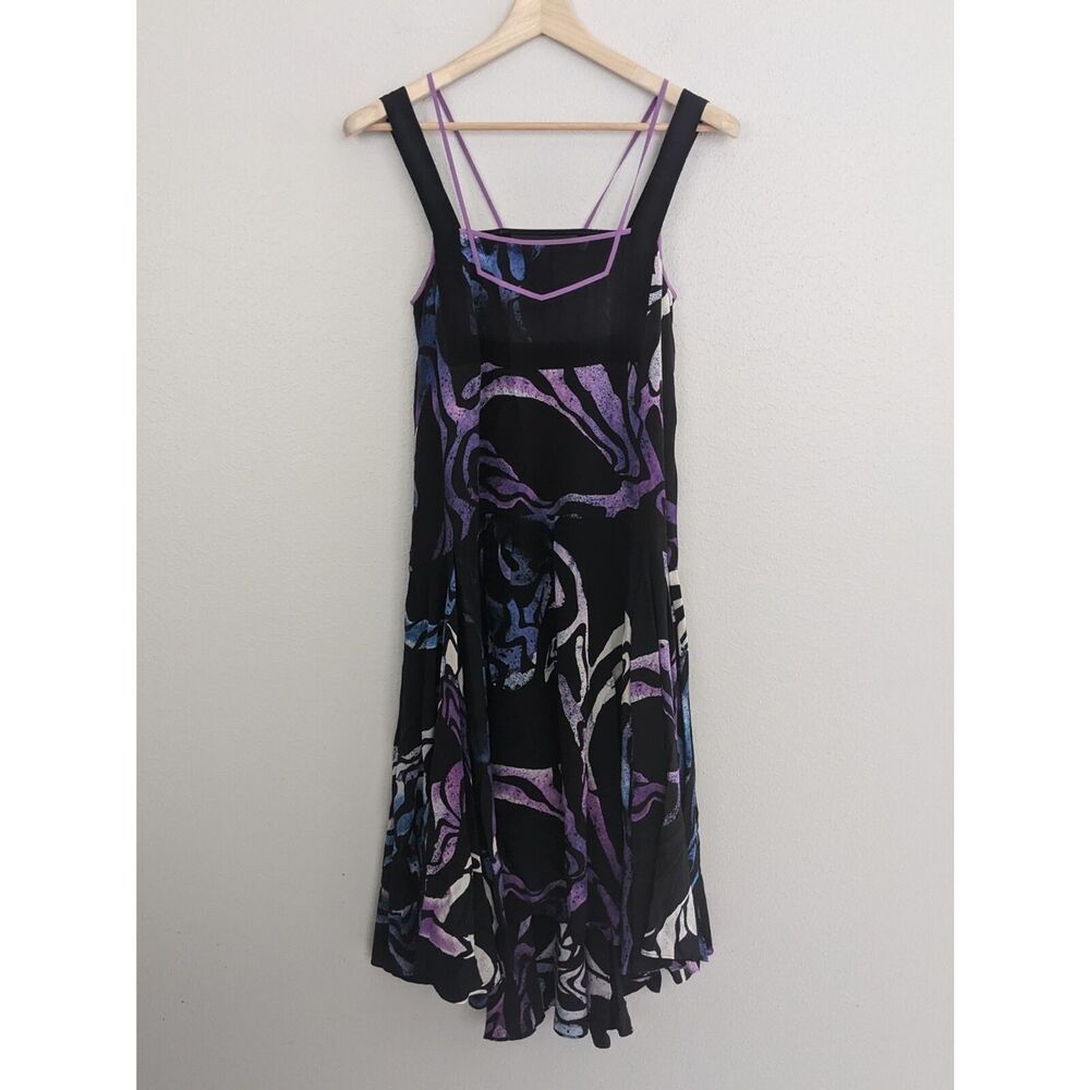 Proenza Schouler Silk Dress Black Size 4 Midi Knee Length Cocktail Designer